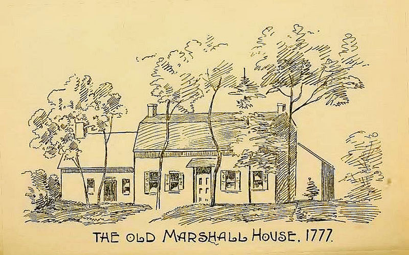 Sketch of the house in 1777